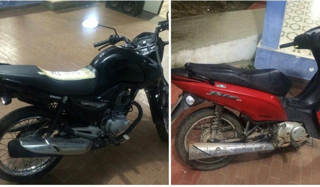 Policiais da Força Tática recuperam duas motocicletas roubadas, em Arapiraca