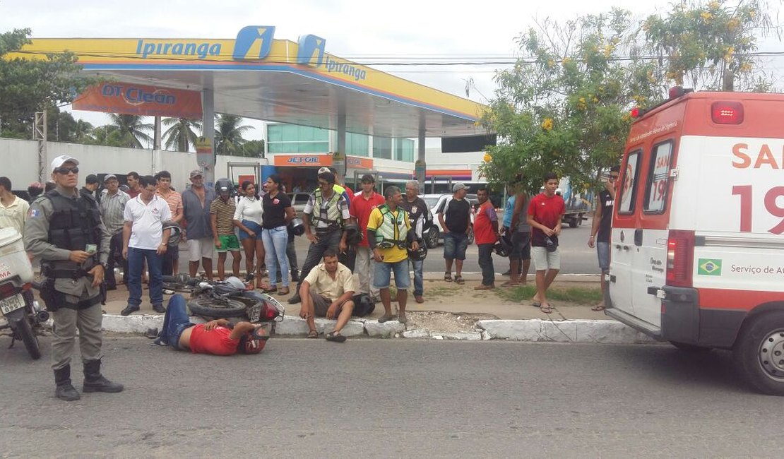 Colisão envolvendo duas motocicletas é registrada em Arapiraca