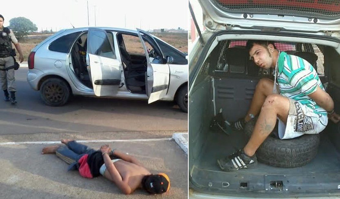 PM prende jovem de 19 anos com carro roubado em Arapiraca