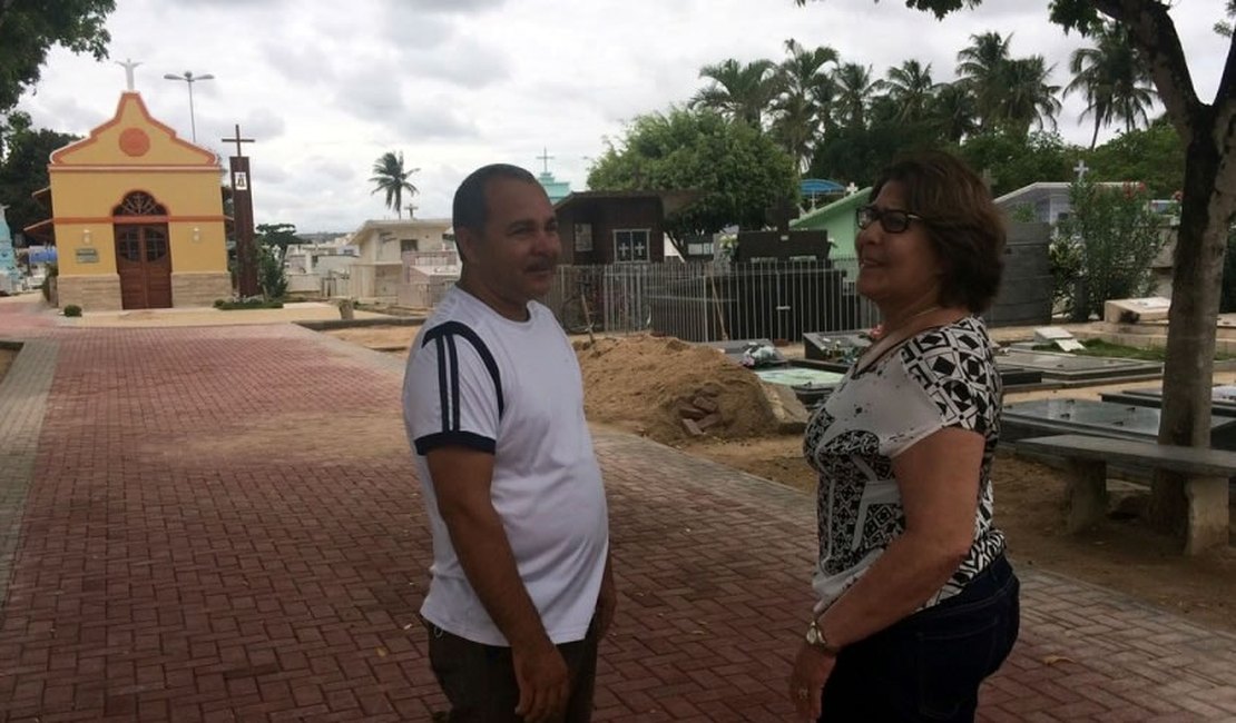 Obras no Cemitério Pio XII de Arapiraca seguem em ritmo acelerado