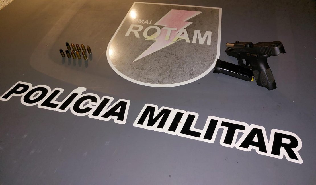 Batalhão de Rotam apreende armas de fogo e drogas na capital alagoana