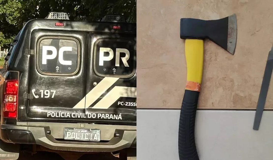 Homem é morto 'aleatoriamente' com golpes de machadinha no rosto no PR