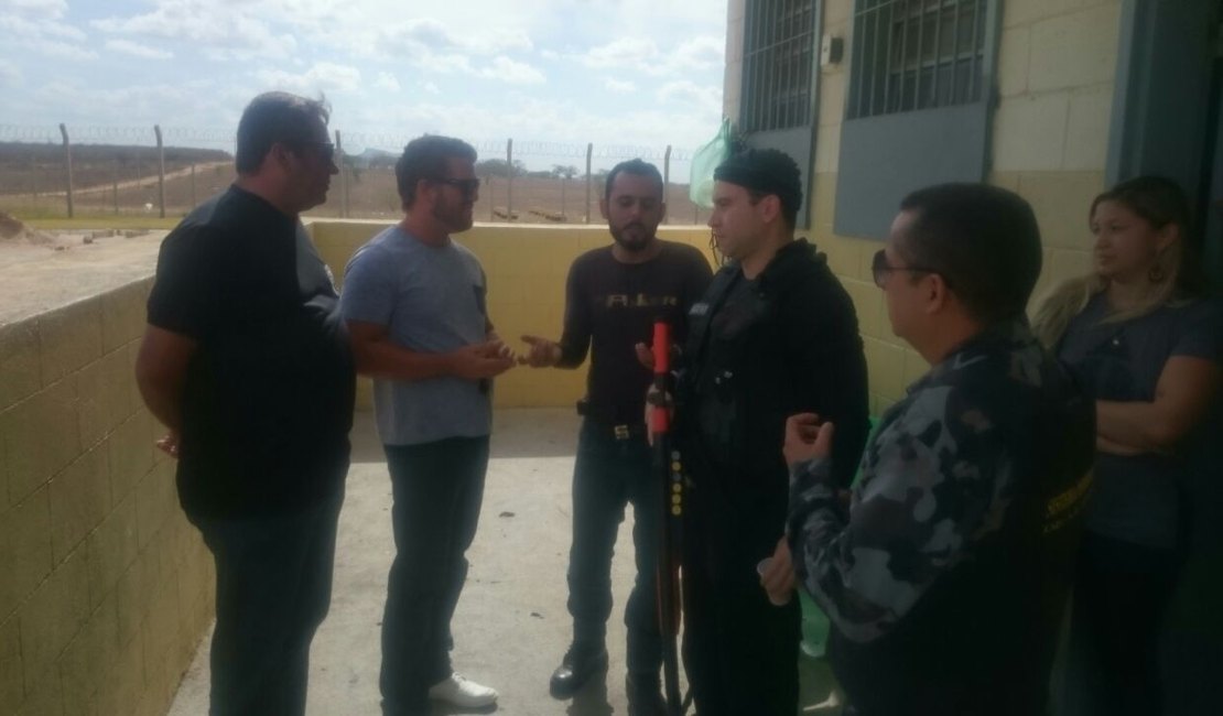 Sindicato dos Agentes Penitenciários faz vistoria no Presídio do Agreste