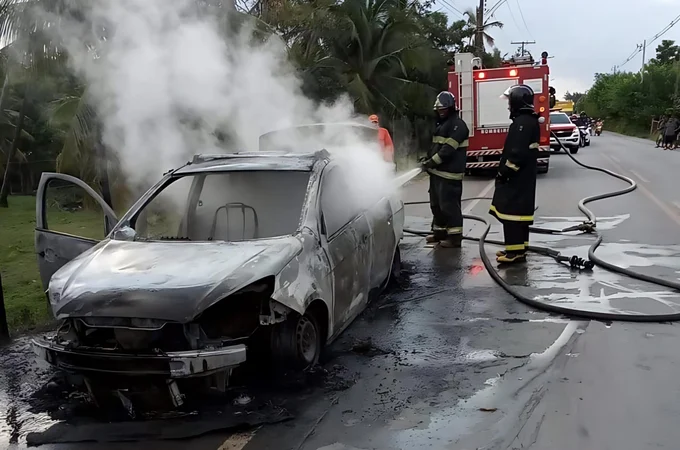 Corpo de Bombeiros registra aumento de 130% nos incêndios em veículos em Alagoas