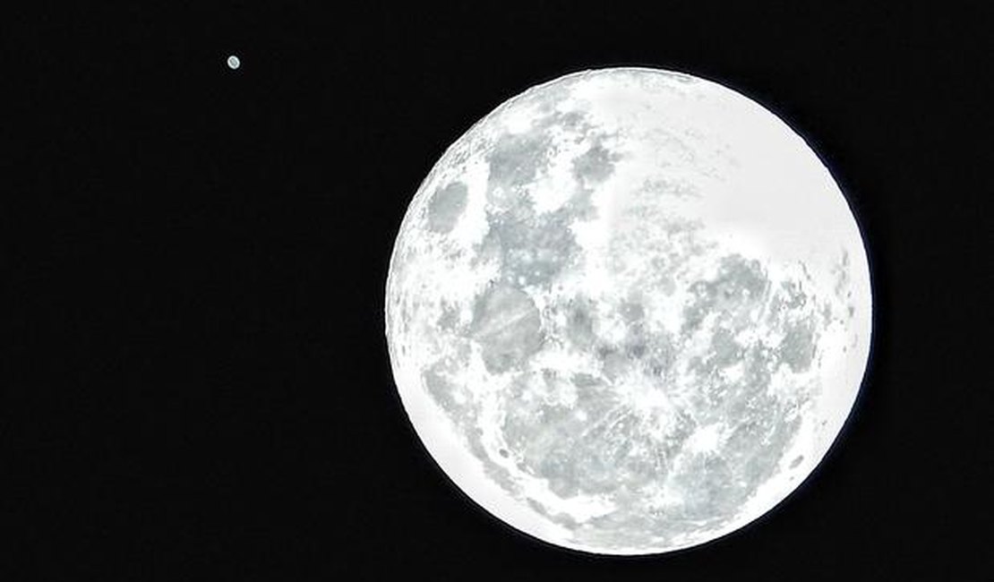 Nesse domingo, Júpiter e Lua estarão em conjunção no céu