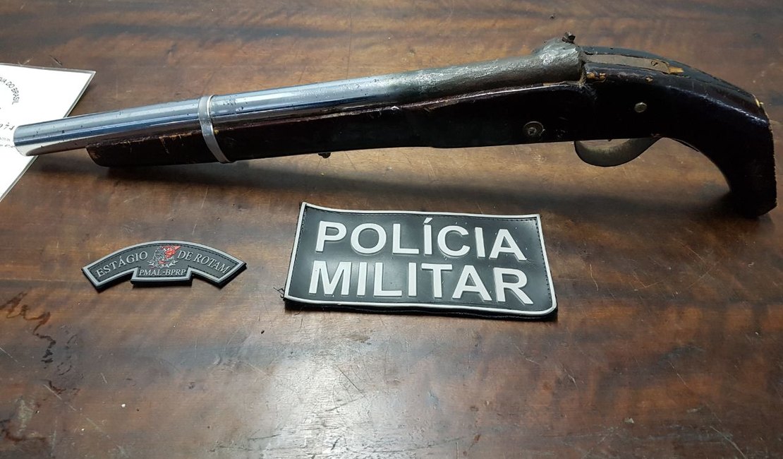 Jovem com arma de brinquedo assusta moradores da zona rural de Lagoa da Canoa
