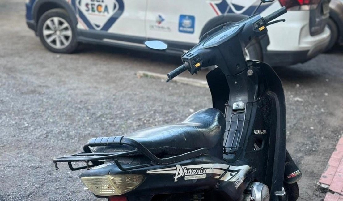 Lei Seca recupera ciclomotor com queixa de roubo/furto em Arapiraca
