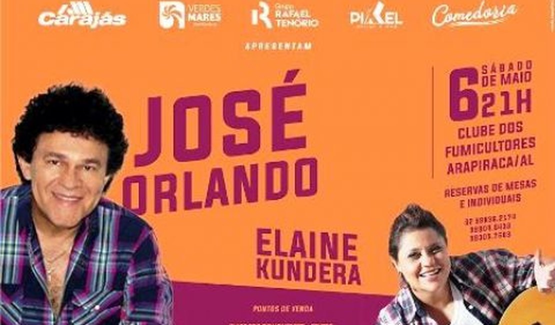 José Orlando se apresenta em Arapiraca