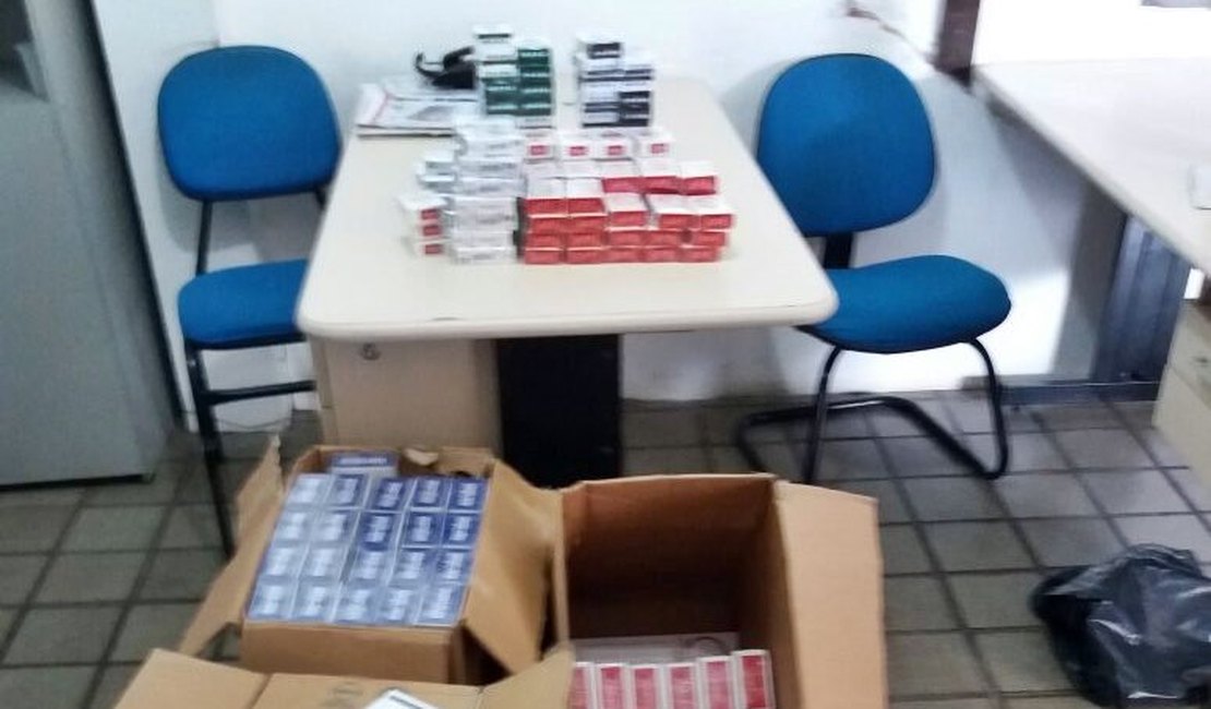 Centenas de cigarros contrabandeados são apreendidos em São Miguel dos Campos