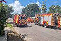Ar-condicionado pega fogo e provoca incêndio em residência no bairro Novo Horizonte