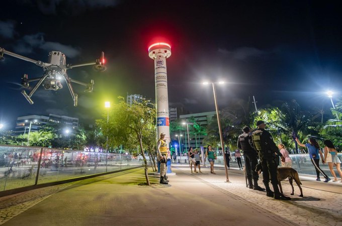 Secretaria de Segurança Pública reforça patrulhamento com uso de drones de alta tecnologia