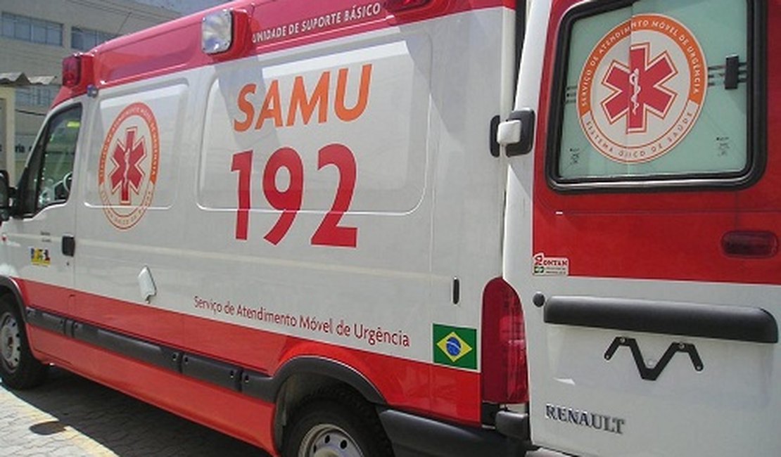 Motociclista colide em automóvel e acaba ferido na AL-115, em Arapiraca
