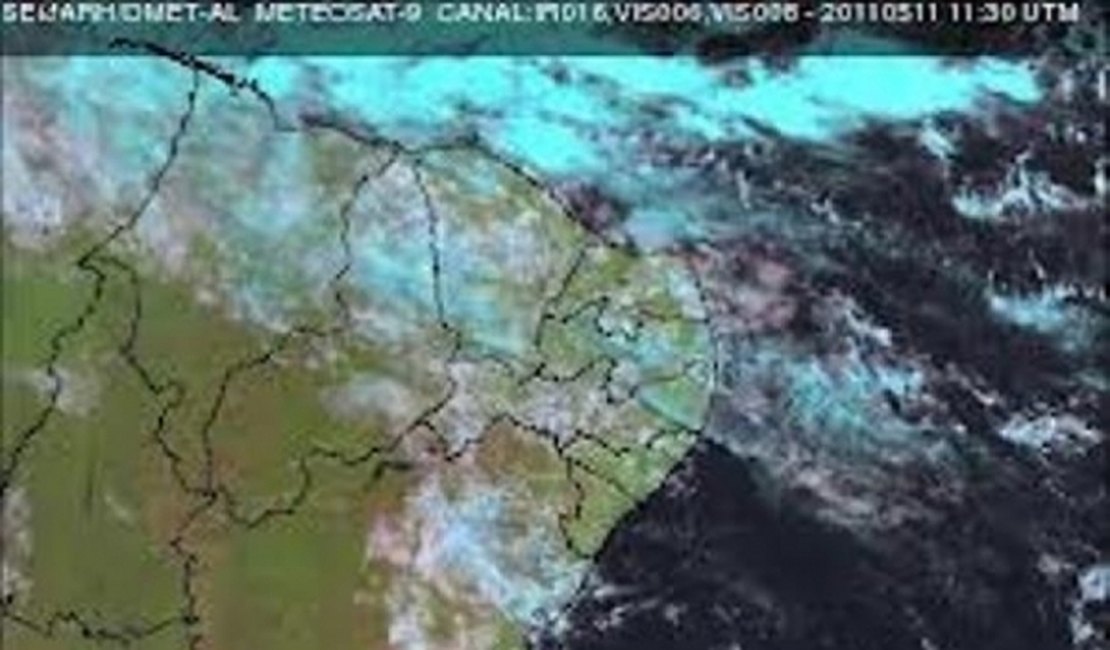 Previsão do tempo aponta final de semana de chuva em Alagoas