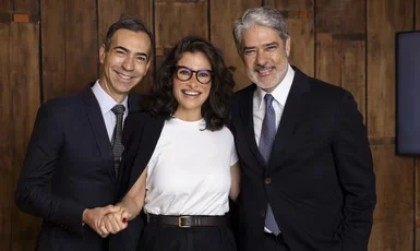 William Bonner se despede do 'Jornal Nacional'; Renata Vasconcellos e César Tralli formarão nova dupla