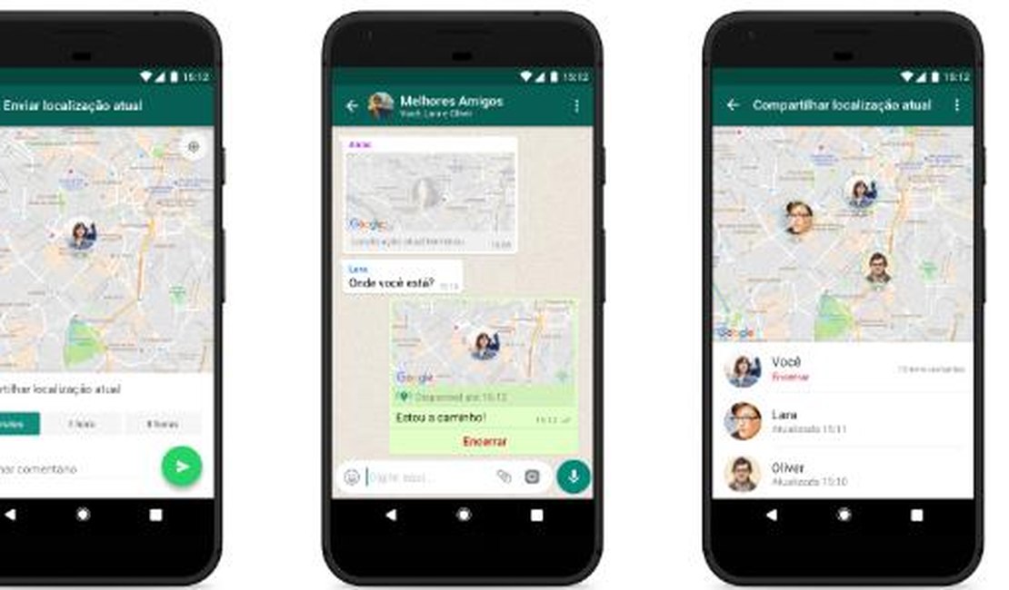 Agora você poderá compartilhar localização em tempo real no WhatsApp