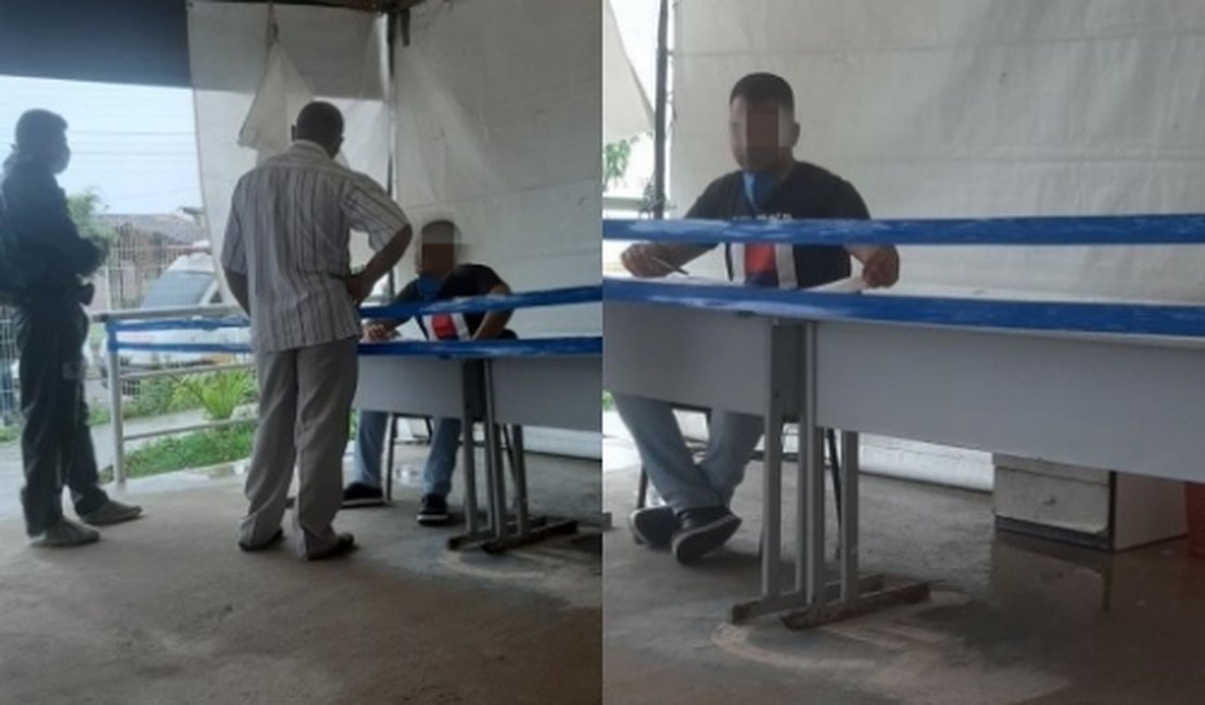 Familiar de paciente flagra atendente de unidade sentinela sem usar EPI, em Arapiraca