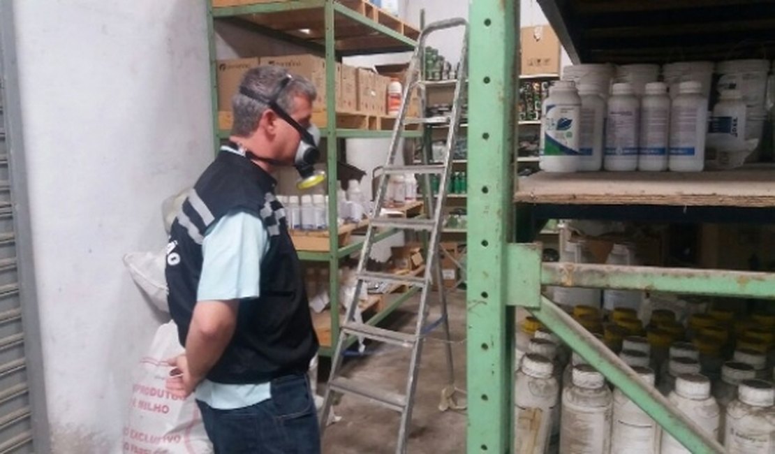 Fiscalização interdita 767 kg de agrotóxicos no Agreste alagoano