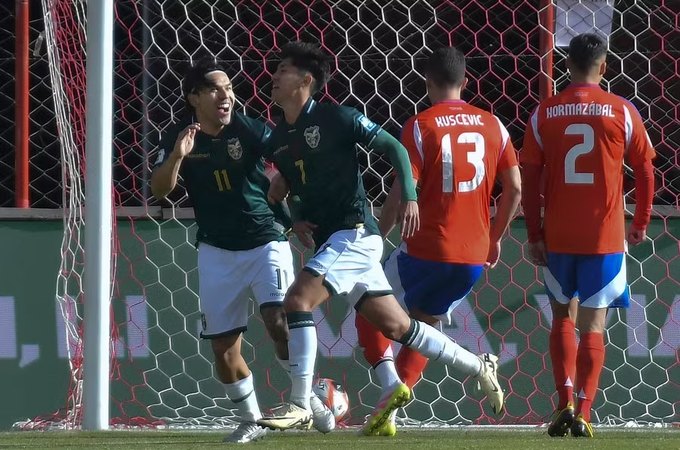Chile perde para Bolívia e dá adeus a qualquer chance de ir à Copa de 2026