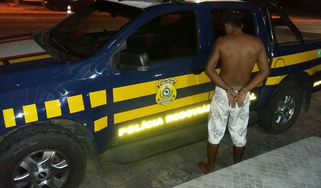 Polícia Rodoviária Federal prende traficante foragido da Justiça