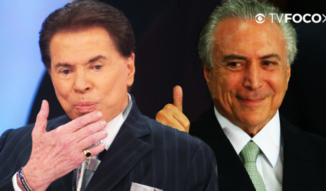 Silvio Santos ignora o público e oferece programa do SBT a Michel Temer