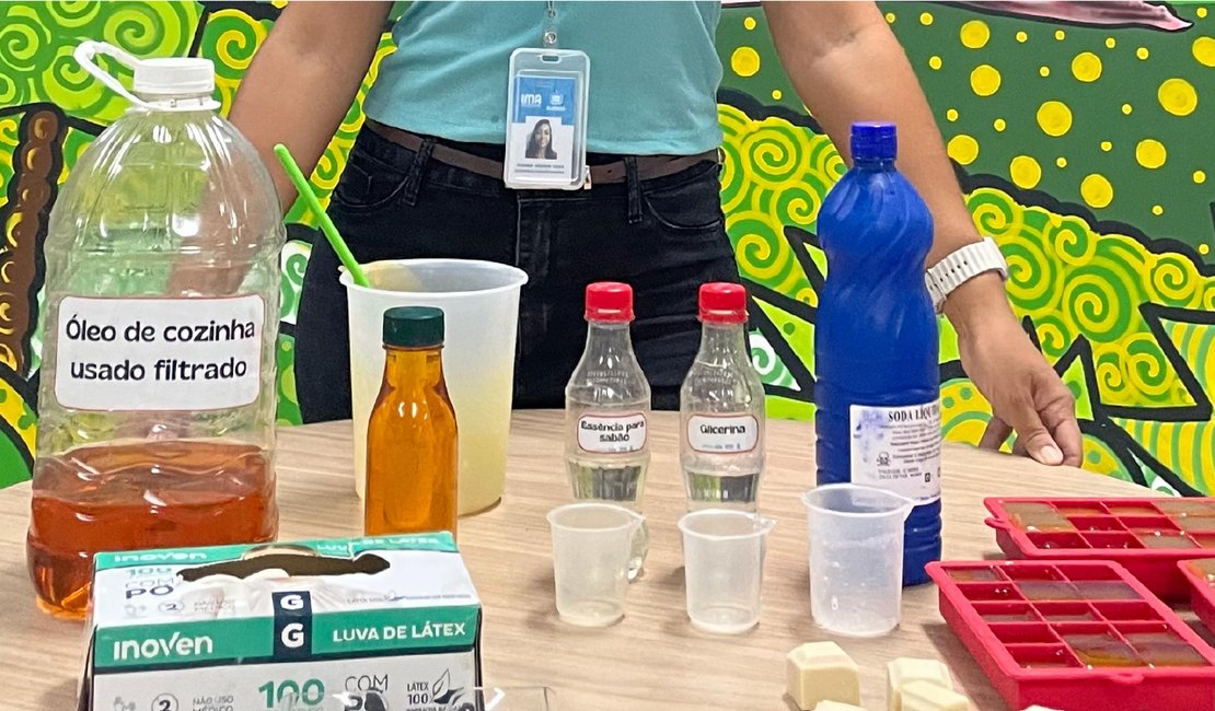 Projeto Sabão Ecológico do IMA une preservação e reaproveitamento de resíduos