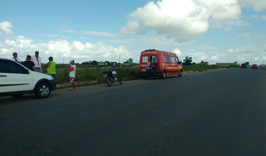 Pedestre fica ferido após ser atropelado ao atravessar rodovia AL-110, em Arapiraca