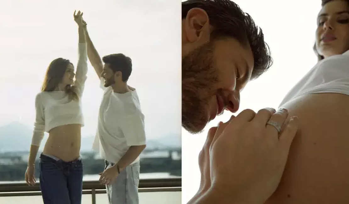 Camila Queiroz e Klebber Toledo anunciam gravidez do primeiro filho