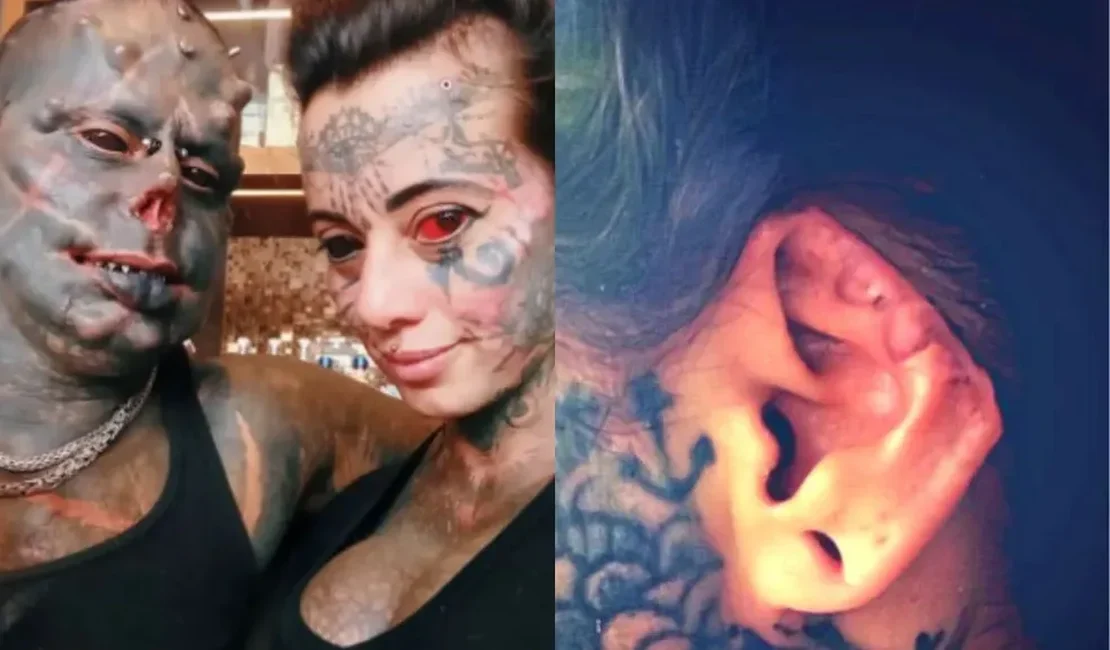Esposa do Diabão, Mulher Demônia retira parte das orelhas e quer fazer o mesmo com as costelas