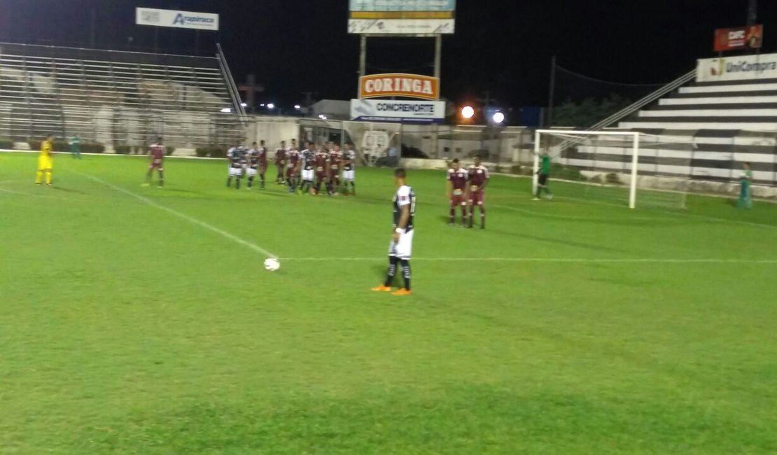 Jogo entre ASA e Jacuipense termina em empate de 1, em Arapiraca