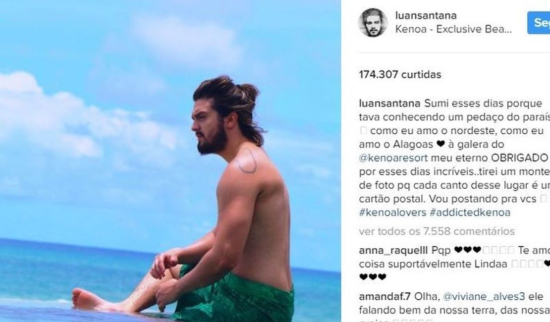 Luan Santana promove resort alagoano como melhor local “para fazer amor”