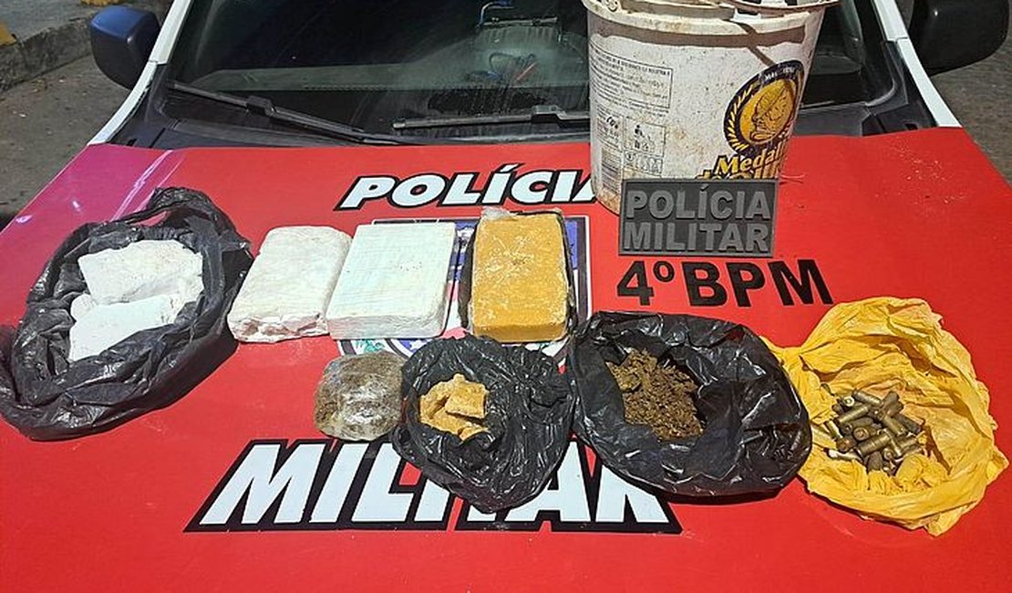 Drogas, armas e munições são apreendidas em Maceió e Batalha