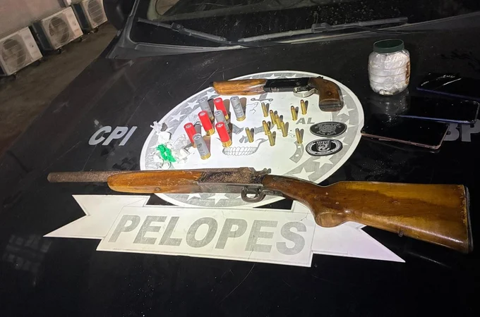 Após monitoramento com drone, suspeito de tráfico é preso com drogas e espingarda 12 no interior de Alagoas