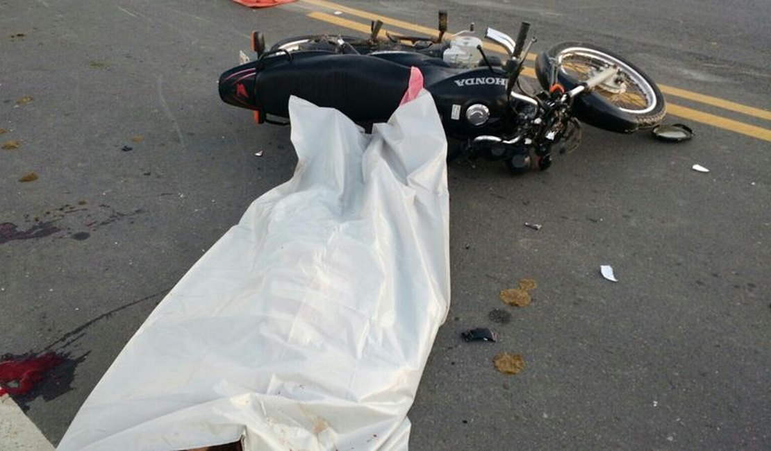 Motocicleta colide com animal na pista e homem morre, em Girau do Ponciano