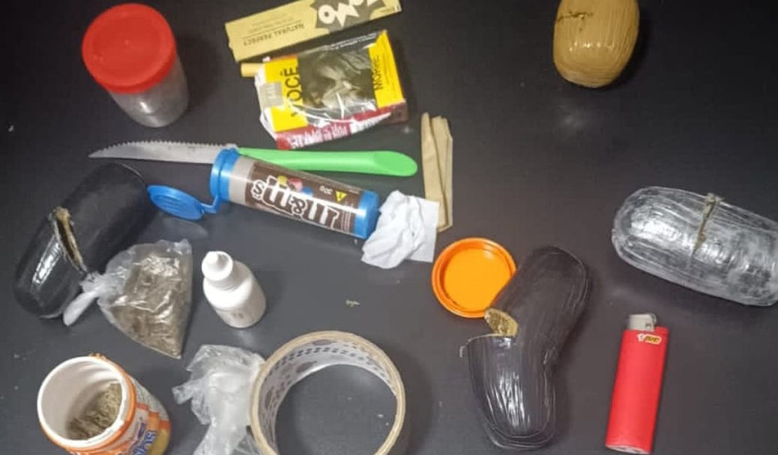 Mulheres são presas ao tentar entrar no Presídio do Agreste com drogas e bilhetes de facção