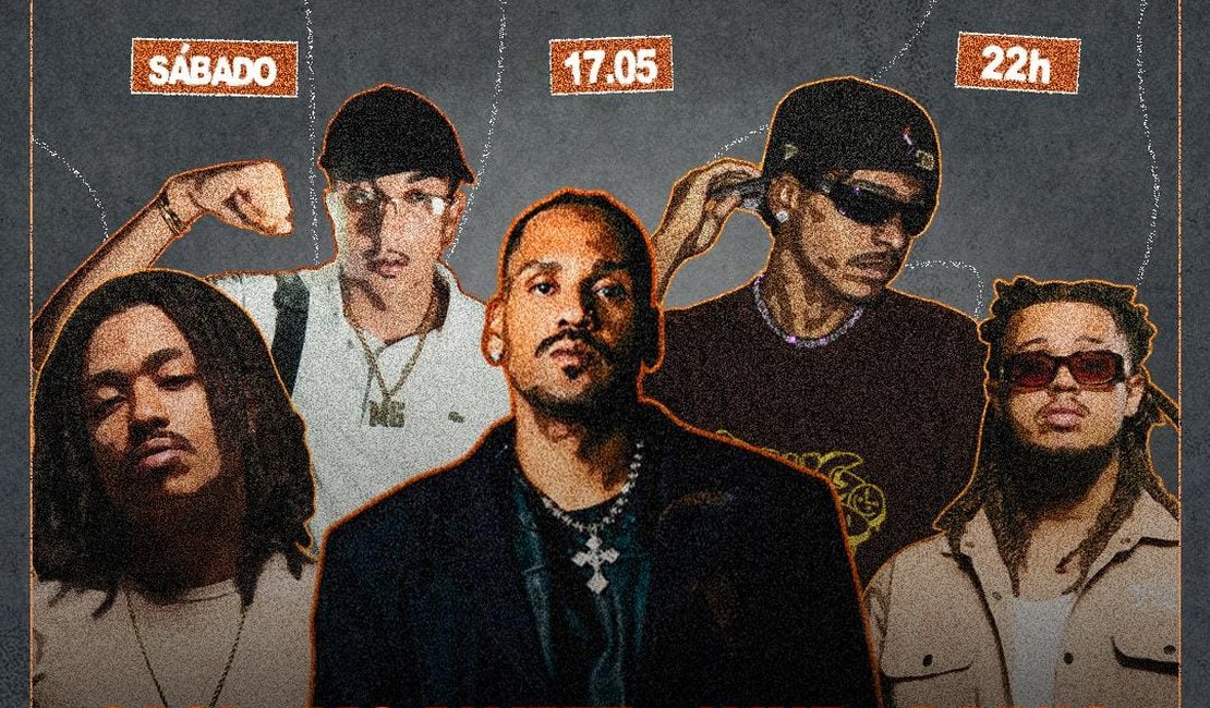 Froid realiza show “O Veneno do Escorpião v.2” em Maceió e Saci, MG Alvezz, Dabiig e DJ LyNz representam o rap alagoano na noite