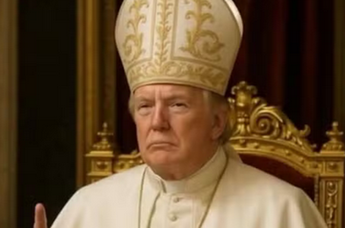 Casa Branca reposta imagem de Trump vestido como papa; seguidores apontam desrespeito à religião católica