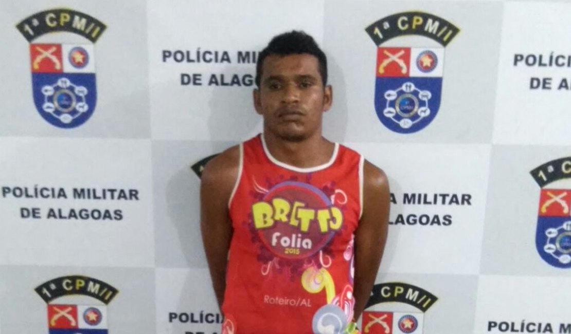 Jovem é detido suspeito de envolvimento com tráfico de drogas, em São Miguel dos Campos