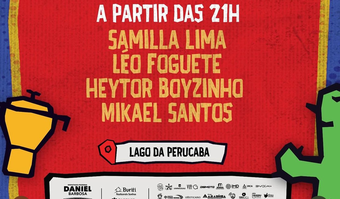 Prefeitura de Arapiraca divulga ordem dos shows desta sexta (27) no Viva São João
