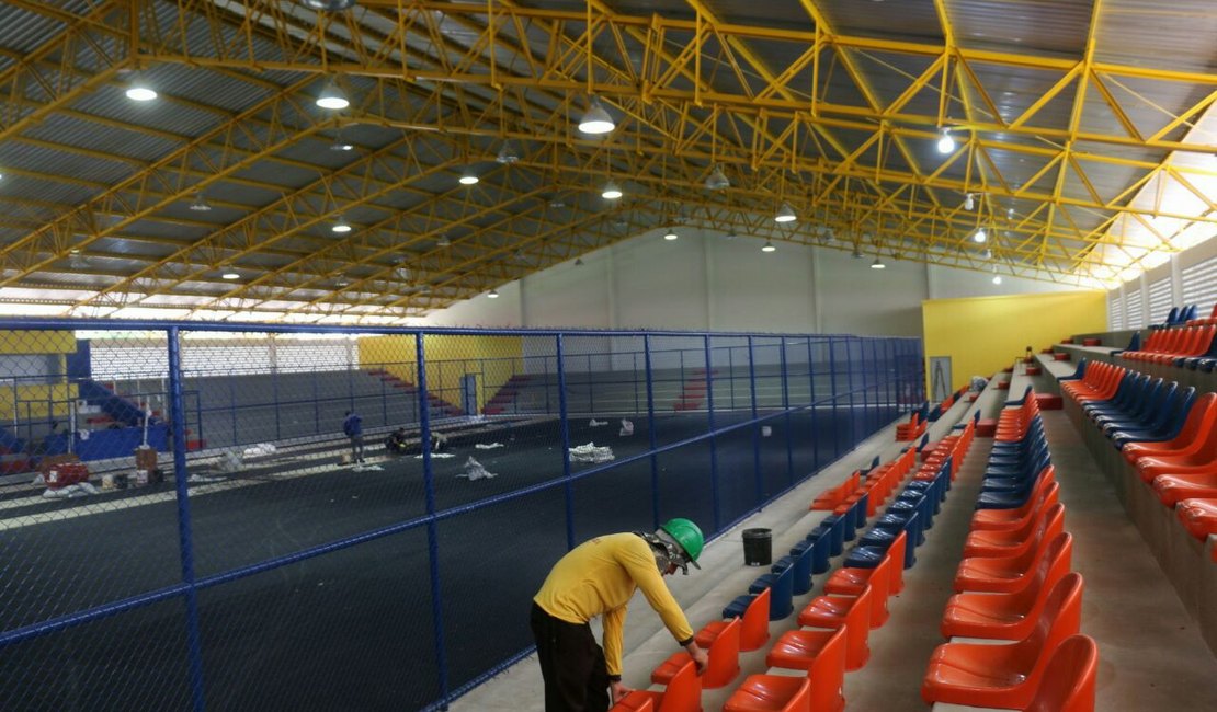 Governo vai entregar em Arapiraca um dos mais modernos ginásios de esportes do Nordeste
