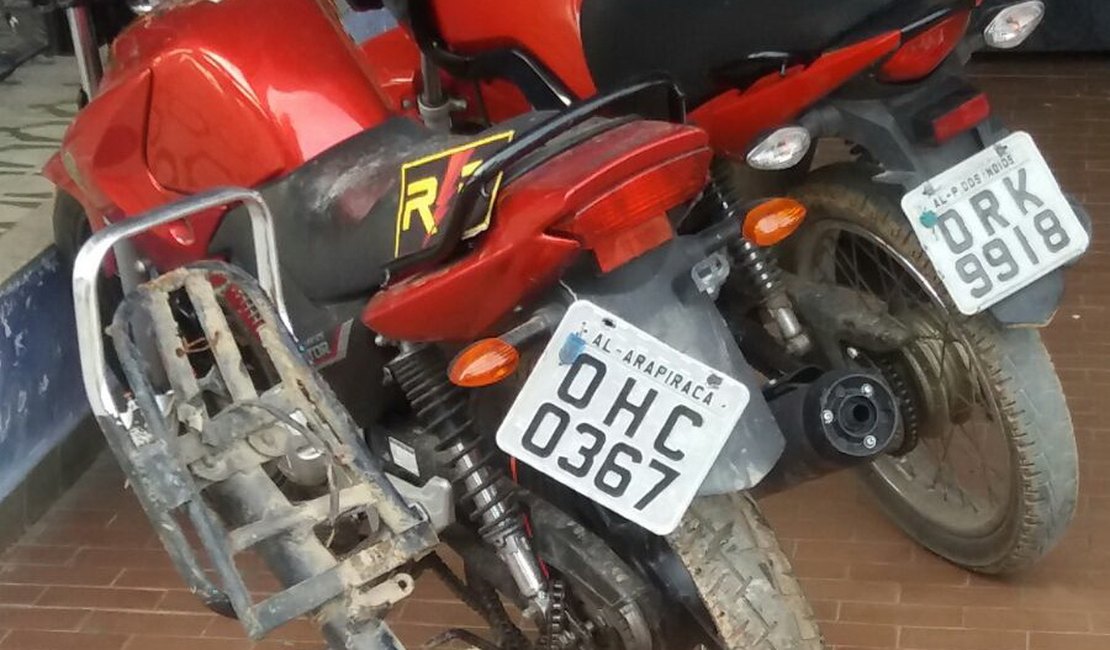 Radiopatrulha recupera duas motos roubadas em Arapiraca
