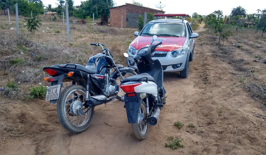 Ação da PM recupera dois veículos roubados na zona rural de Arapiraca
