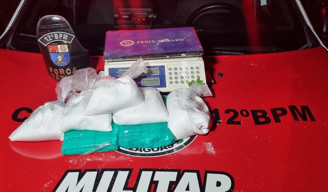 Operação integrada apreende cerca de R$ 500 mil em cocaína na parte alta de Maceió