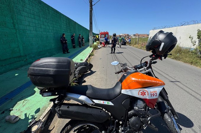 Duas mulheres morrem em grave acidente de moto no bairro Planalto, próximo a atacadista
