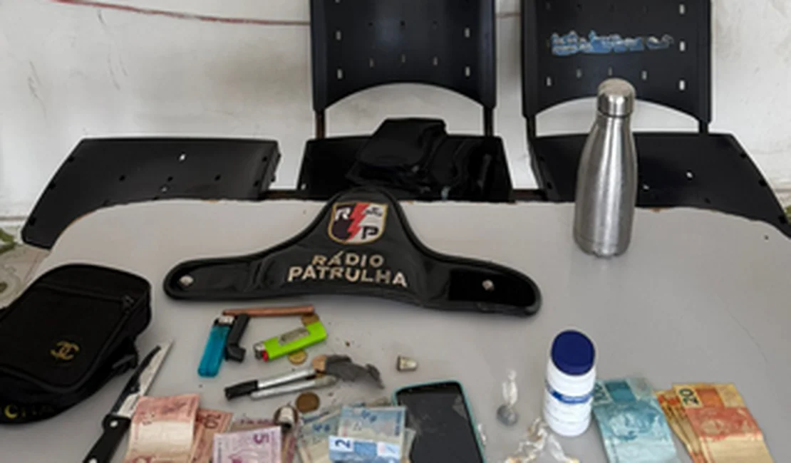 Dois homens são presos em flagrante com 11 pedras de crack no bairro Primavera
