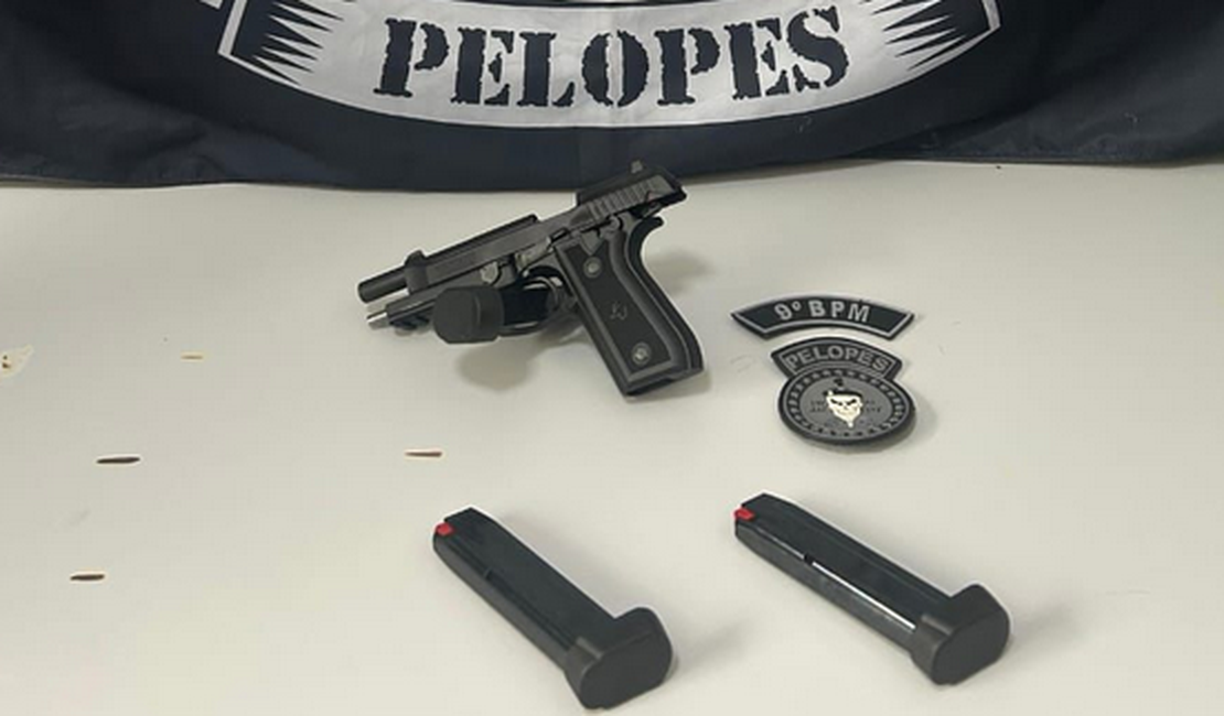 Pistola é apreendida em residência durante operação em Olho D'água do Casado