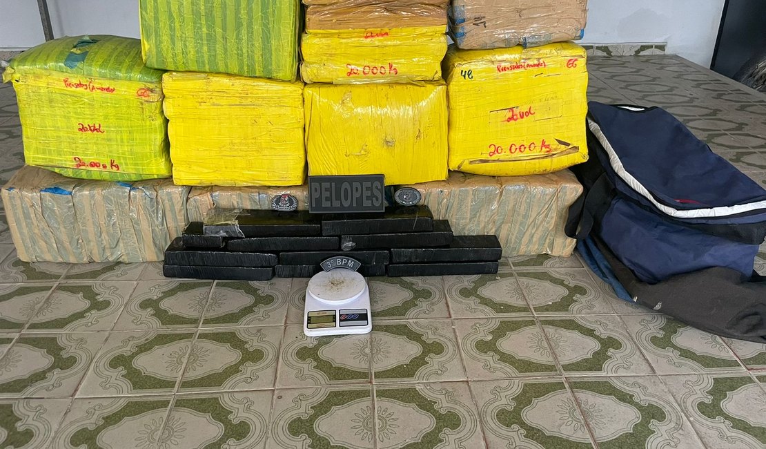 Polícia Militar de Alagoas apreendeu 122 armas e 391kg de drogas em outubro
