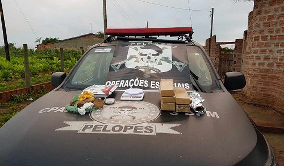 Policiais civis e militares prendem traficante em Craíbas, AL