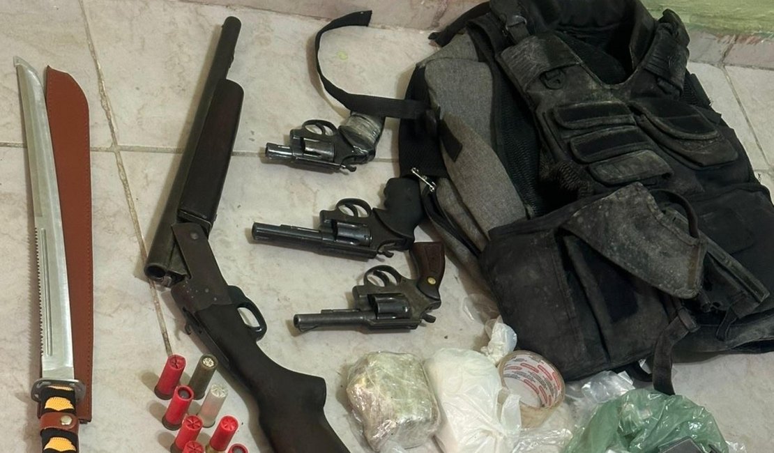 Operação conjunta apreende quatro armas no Agreste alagoano