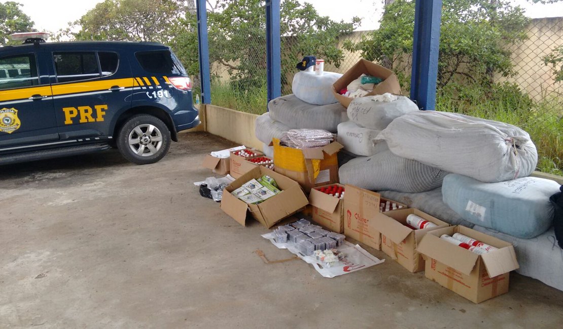 PRF apreende 15 mil produtos de descaminho na BR-101 em São Sebastião