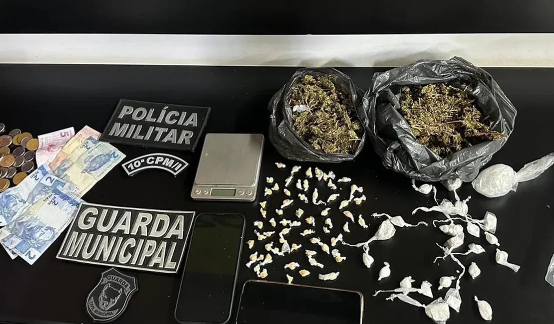 Adolescente é apreendido com drogas e dinheiro em ação policial, em Teotônio Vilela